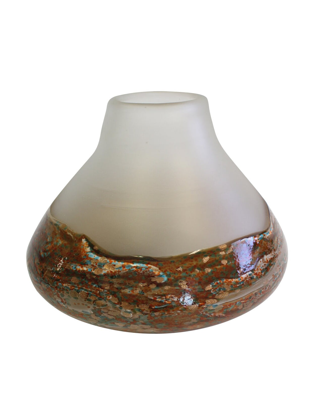 Ardito Brown 11'' Indoor / Outdoor Glass Table Vase